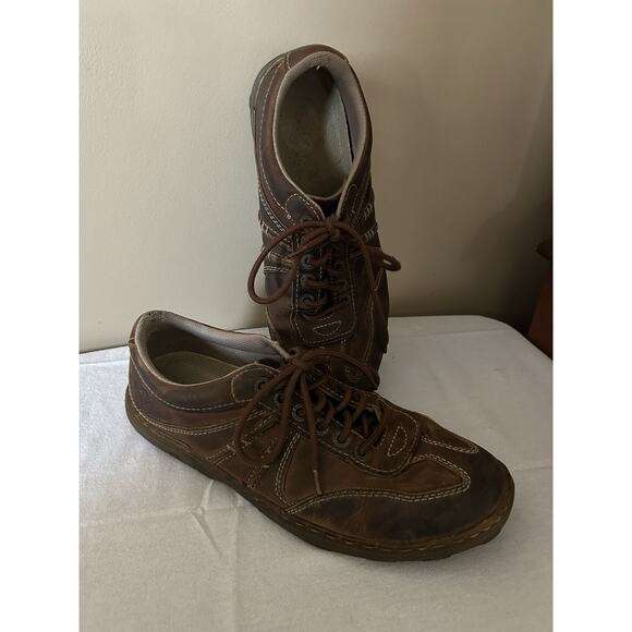 Dr Martens Doc Kurt Brown Leather Casual Driving Oxford Shoes Thick Stitch MN 12 - Picture 2 of 8